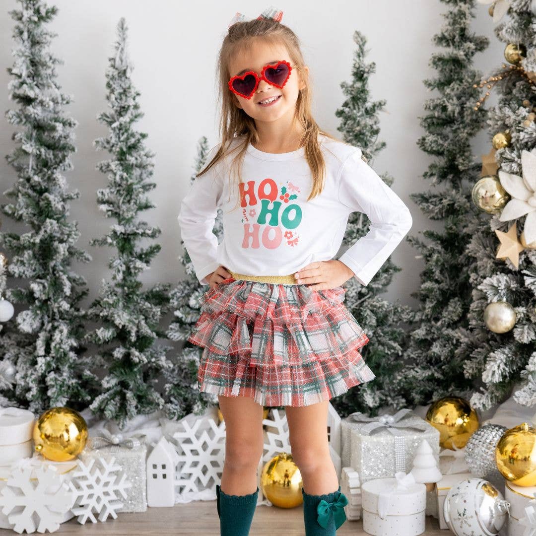 Sweet Wink - Vente Tutu – enfant - Tutu à volants en tartan de Noël - Vêtements pour enfants Sweet Wink3