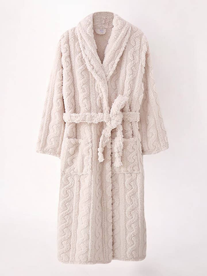 Millie Plush Robe Ivory for wholesale on Faire0
