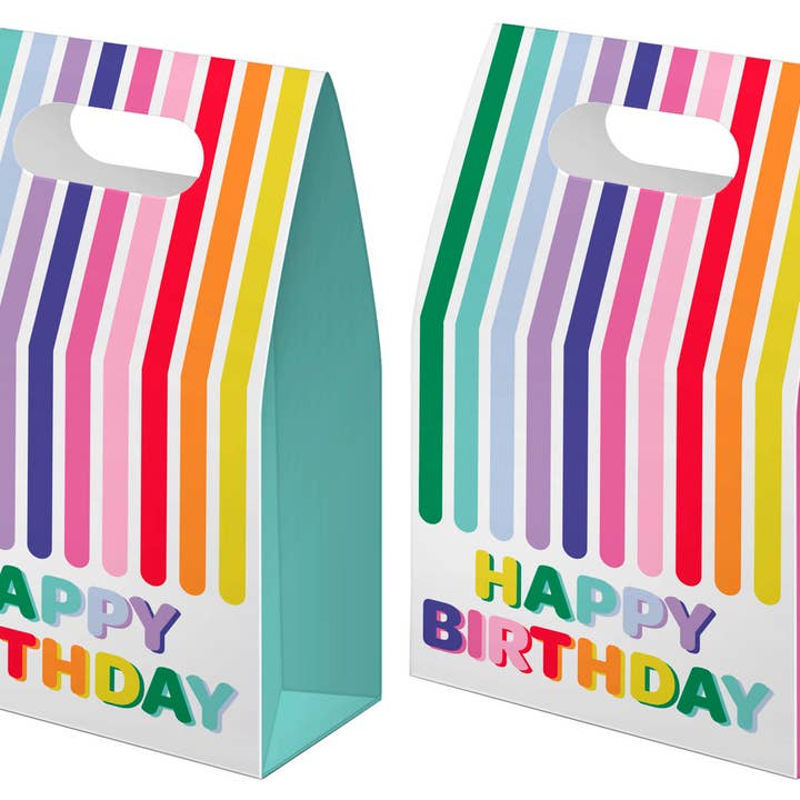 Gift bags - Stripetastic - 6 pieces for wholesale by Folat BV