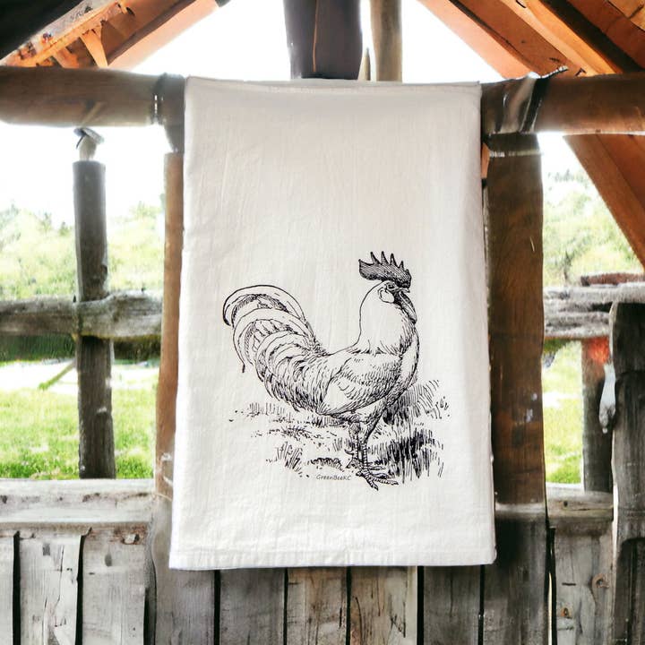 Green Bee Tea Towels - Wholesale Tea Towel - Rooster Kitchen Towel | Tea Towels | Flour Sack Dish Towels4