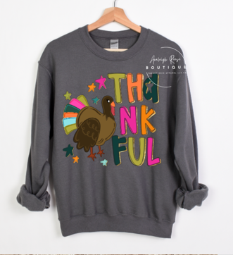 Trendy Chic Apparel LLC - Wholesale Graphic Sweatshirt - Women's - Thankful Sweatshirts & T-Shirts  4