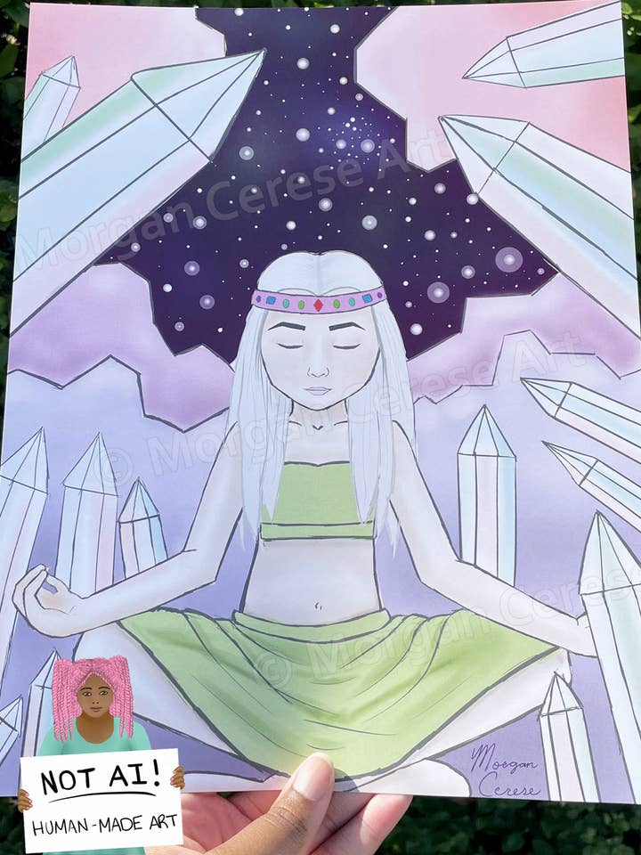 Impression artistique Crystal Witch 8 « x 10" OU 11 « x14" pour la vente par Morgan Cerese Art