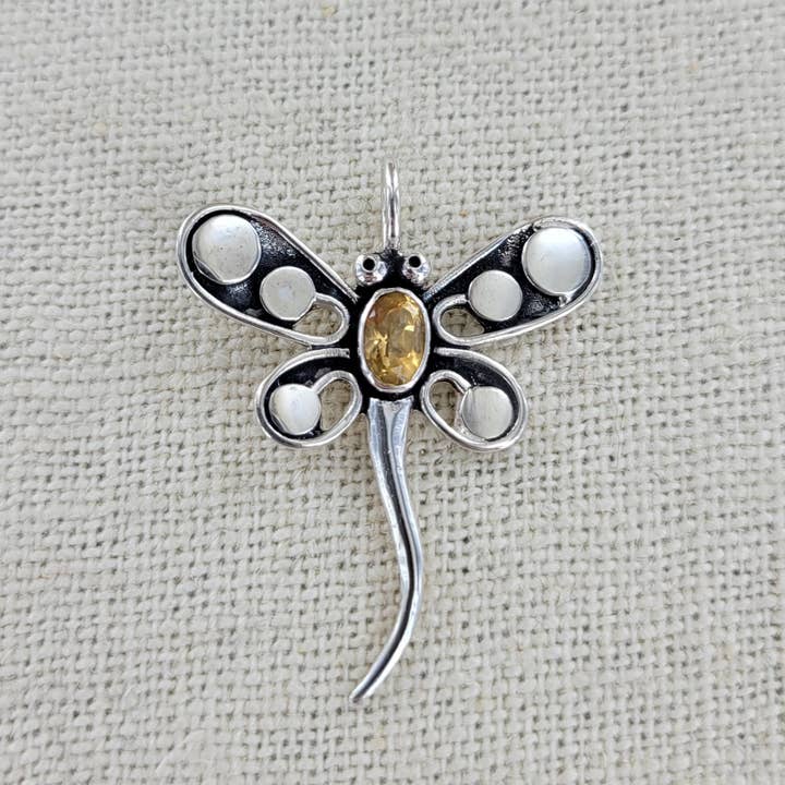 Sterling sølv Dragonfly vedhæng PTR-P222 for engroshandel hos Sadie Green's Jewelry