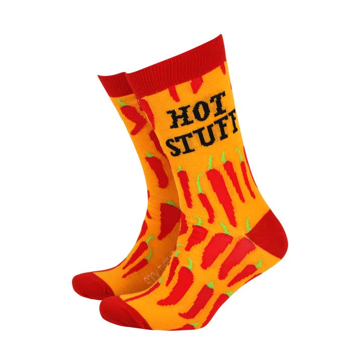 Hot Stuff (Chillies) - Meias de Bambu Masculinas (C por atacado de Smiling Faces