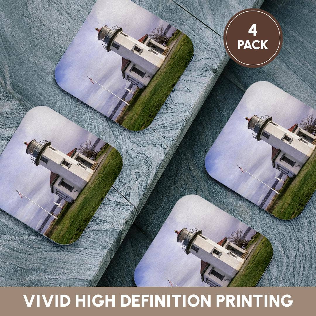 3dRose – wholesale Coasters – 3dRose, Point Robinson Lighthouse, Maury Island, near Seattle, WA, USA, Coaster12