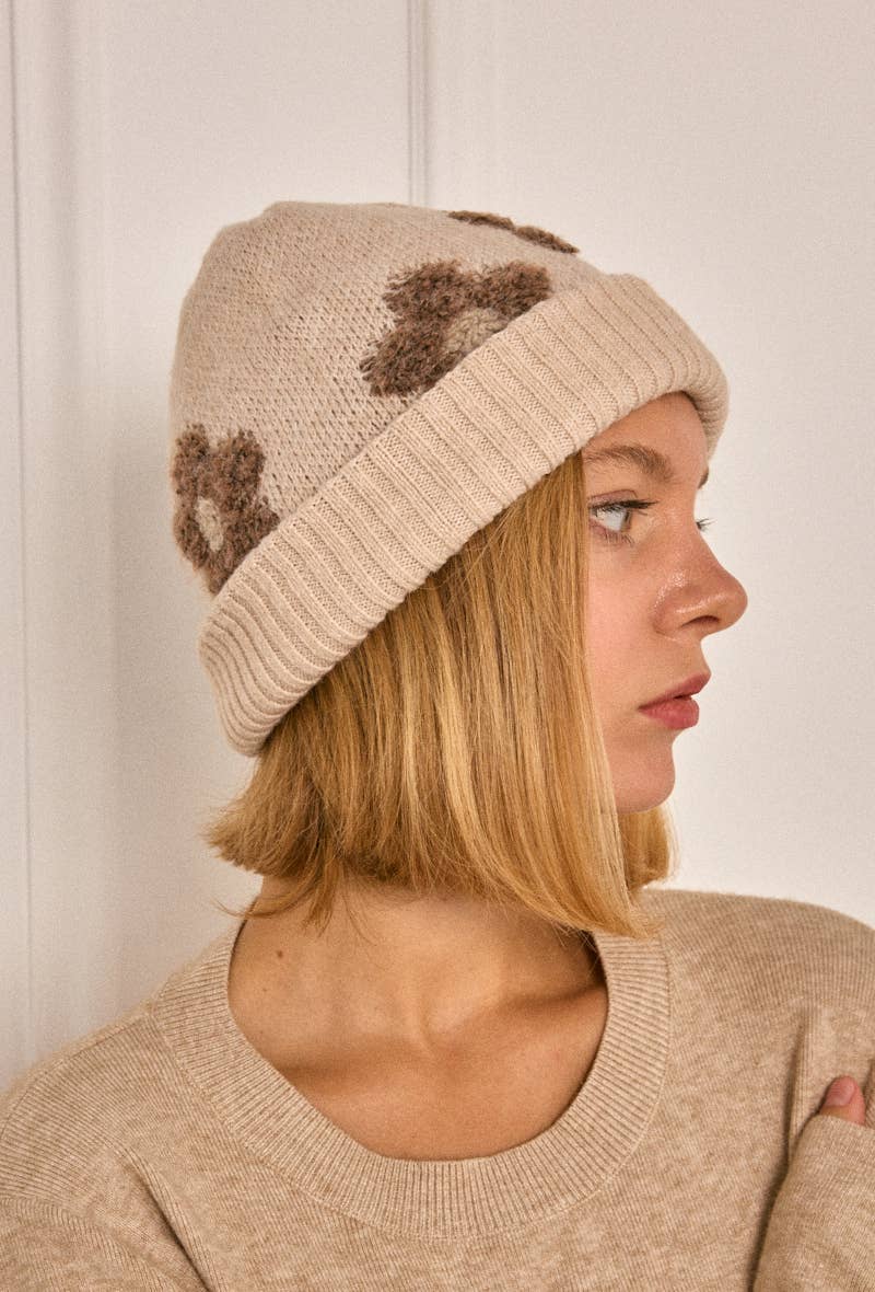 BYREN | ÉLINE L'ATELIER - Wholesale Beanie - Women's - Floral Wool Beanie MJ206SD3