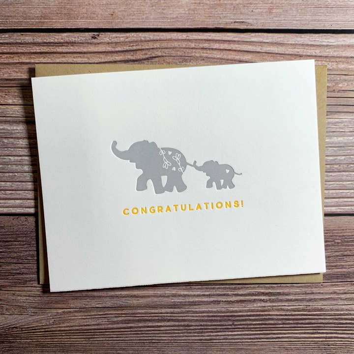 Congratulations. Baby Shower Card. New Baby. Mommy-to-be. for wholesale by Kincaid Creative