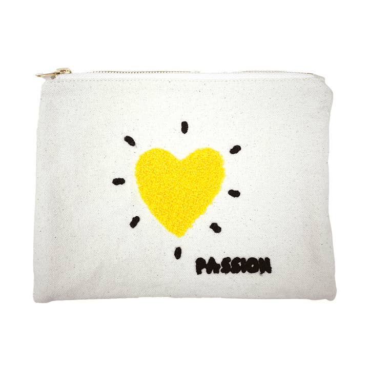 Yellow passion heart influence kit 25x18cm for wholesale by Opjet Paris