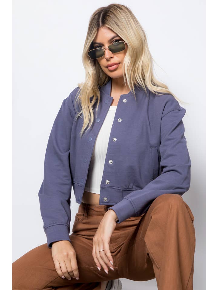 26 International - Wholesale Bomber Jacket - Women's - Fleece Bomber Jacket12