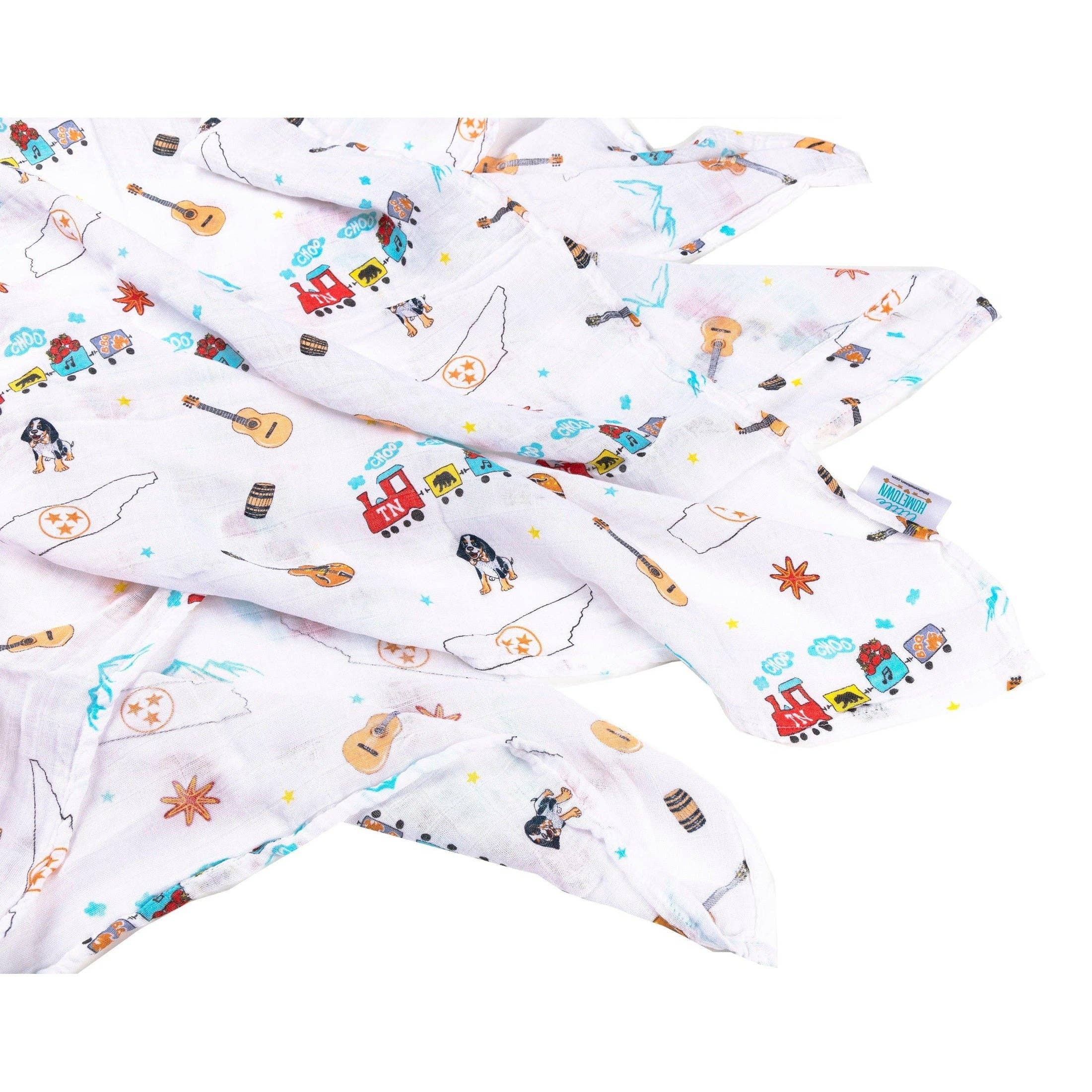 Little Hometown - Wholesale Swaddle - Baby - Tennessee Baby Muslin Swaddle Receiving Blanket3