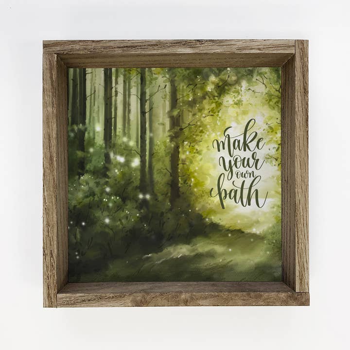 Gestalte Deinen Eigenen Weg Leinwand Kleines Geschenk - Motivationskunst für den Großhandel von Hangout Home