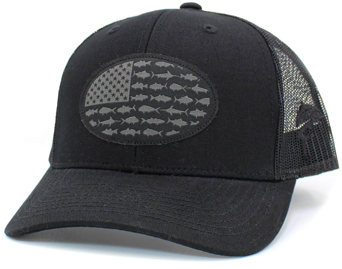 KBETHOS – wholesale Trucker hat – Unisex – USA Fish Flag Mesh Back Ballcap0