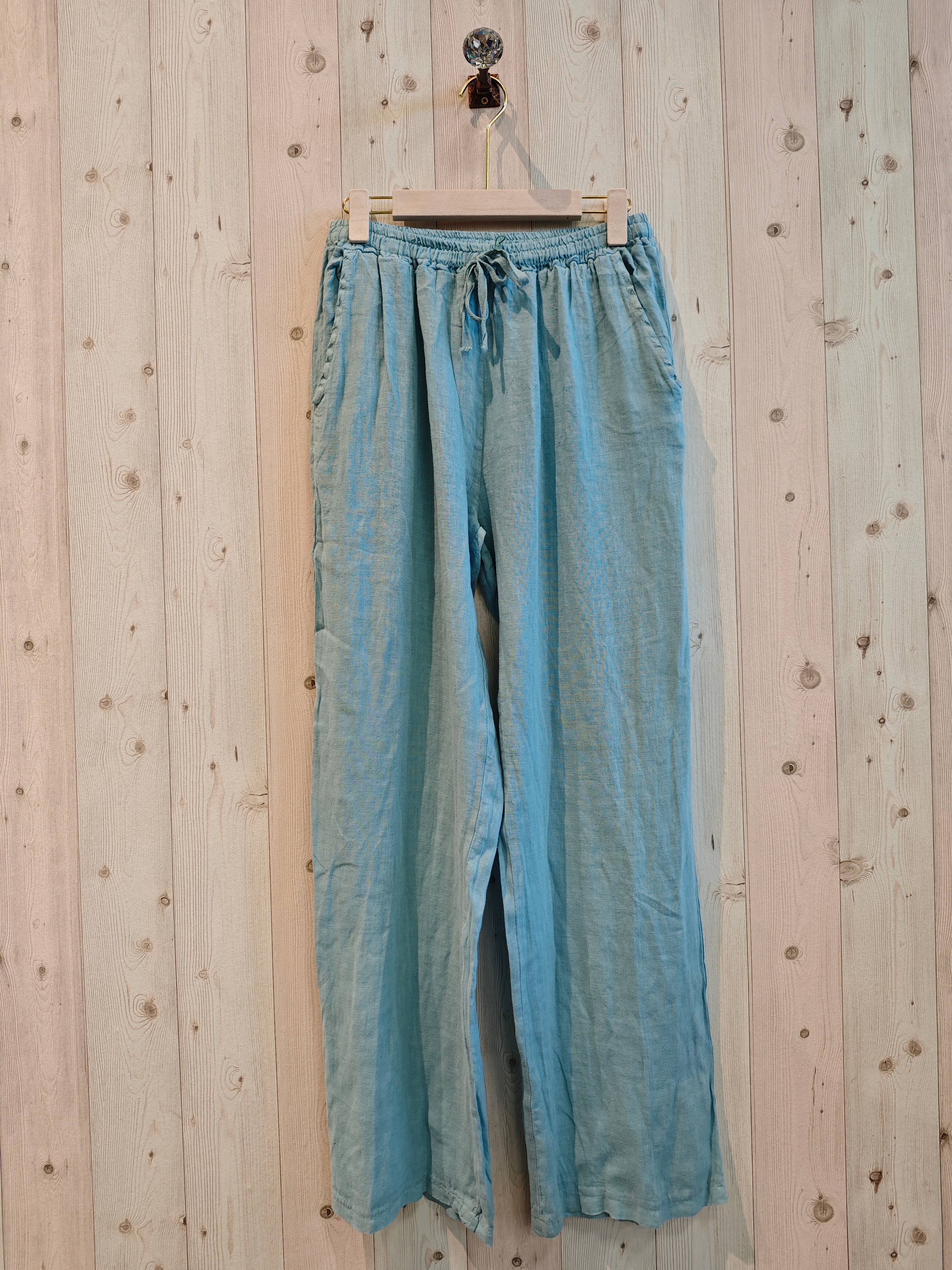 Linen & More - Wholesale Pants - Women's - REF 30132 BASIC STRAIGHT LEG PANTS 100% LINEN11