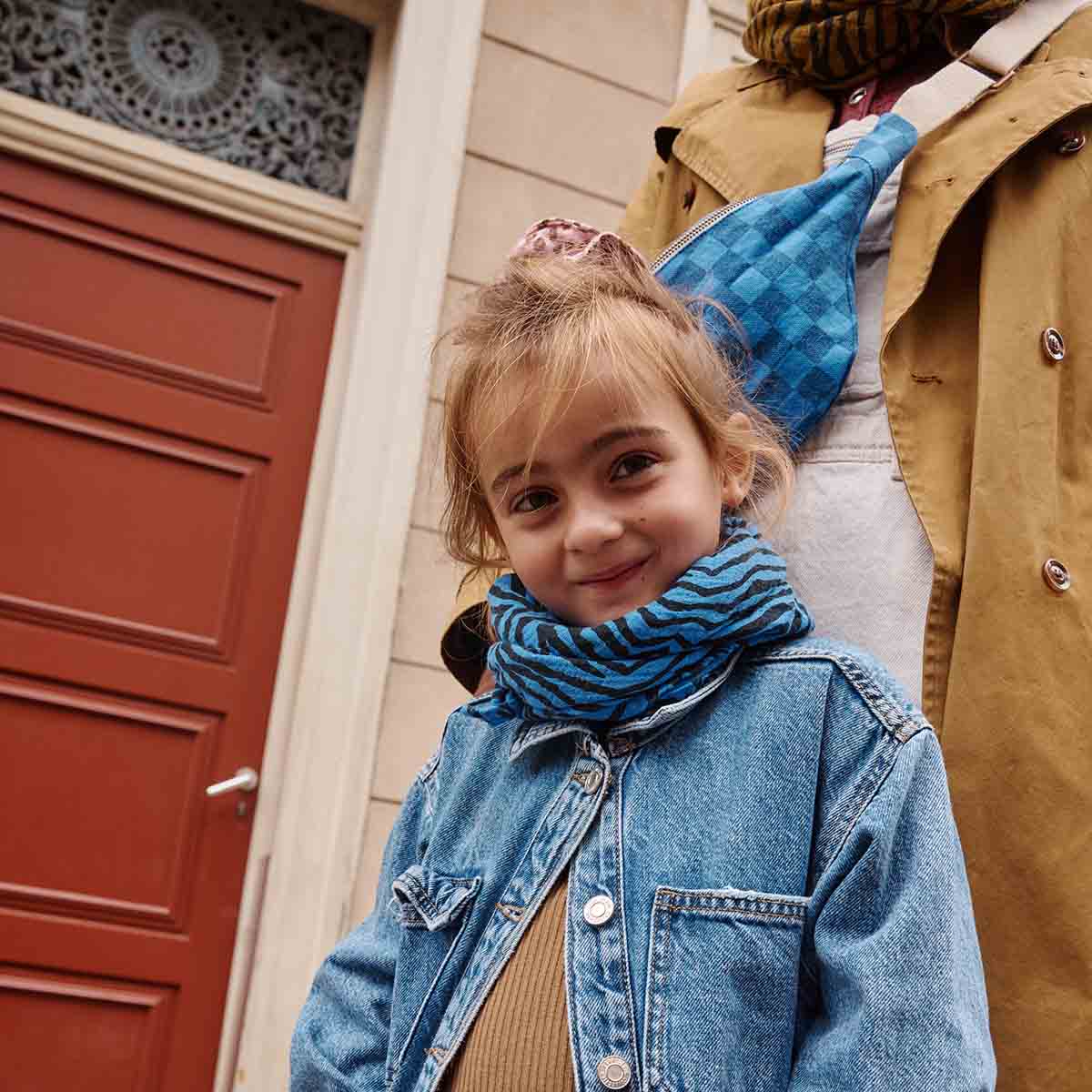 BIANCA SWADDLE ZEBROU GREEK BLUE for wholesale on Faire6