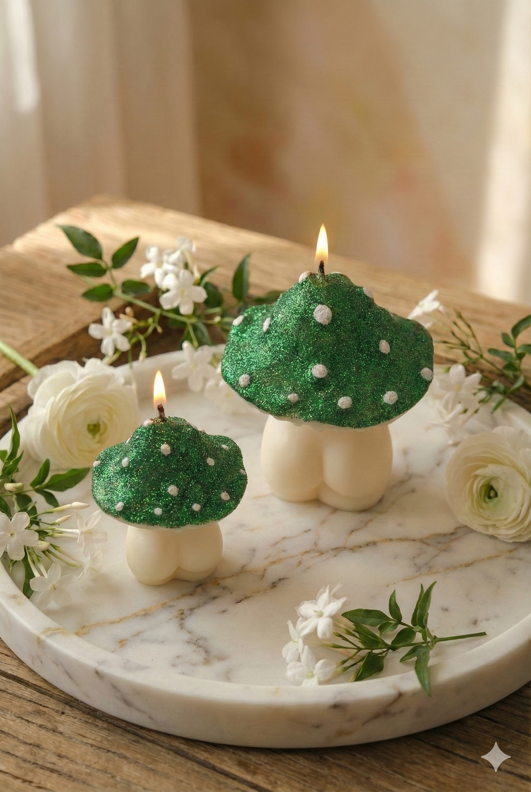 Interlude Candles – wholesale Prydnadsljus – Glittrande gudinnesvampar | Svampprydnadsljus9