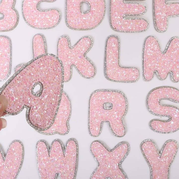 ROSA Glitter Bolha Letras - Stick On-Rosa para venda a revendedores na Faire3