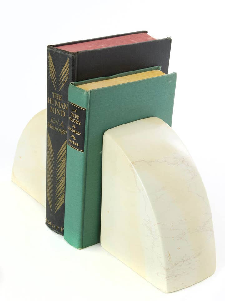 Natural Soapstone Deco Bookend Set for wholesale by African Modern