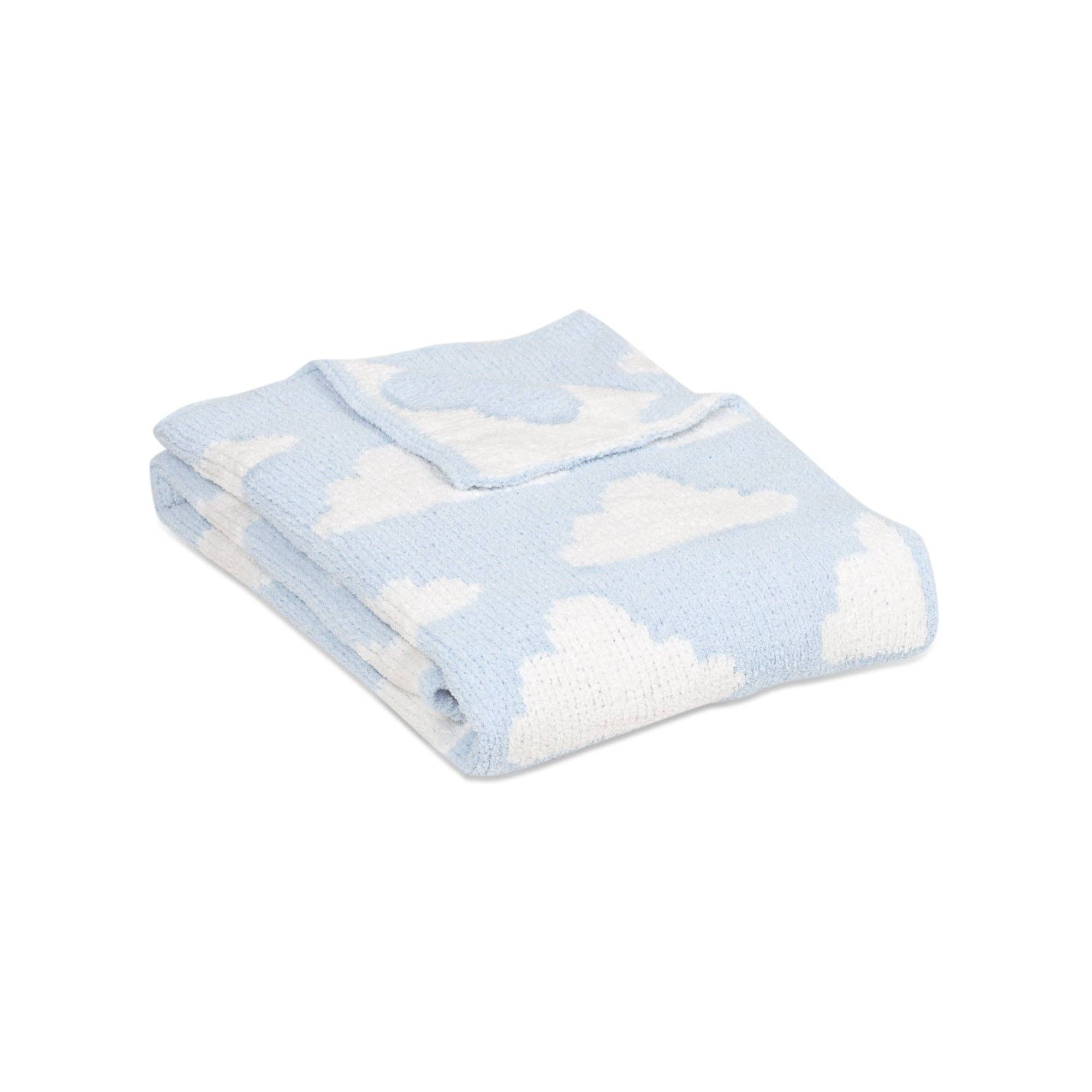 Living Textiles - Wholesale Bedding Blanket - Kids & Baby - Chenille Baby Blanket - Blue Clouds4