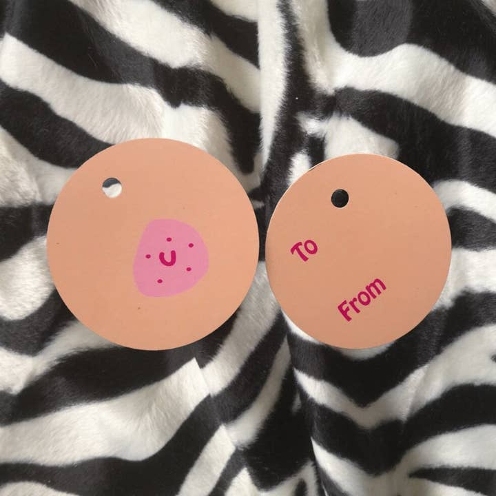 Presentkort - till/från kort för wholesale av Glittergrej