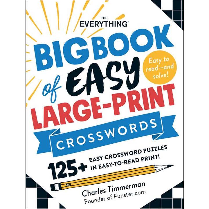 Everything Big Book of Easy Large-Print Crosswords by Charles Timmerman for wholesale by Simon & Schuster