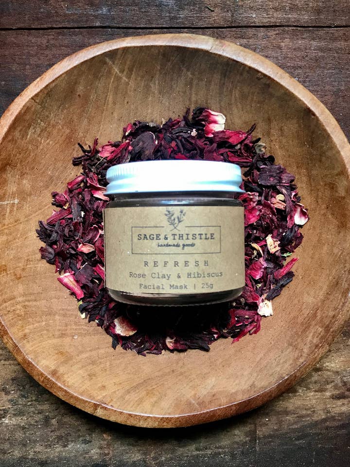 R E F R E S H Facial Mask for All Skin Types for wholesale by Sage & Thistle Handmade Goods