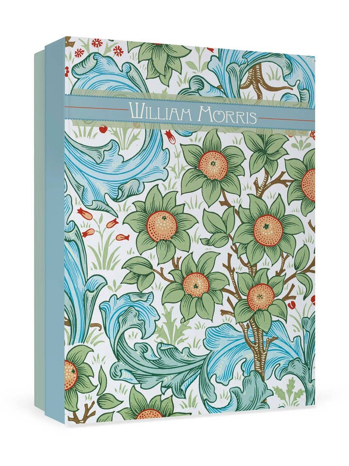 Assortiment de cartes de correspondance en boîte William Morris pour la vente par Pomegranate