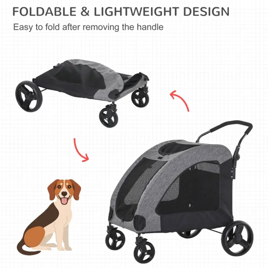 Furr-Baby Gifts - Wholesale Pet Carrier - Cat/Dog - Foldable Pet Stroller with Storage Pocket30