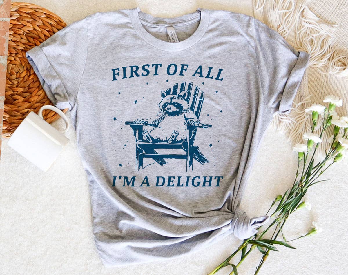 House Of Rodan - Wholesale T-Shirt (Graphic) - Women's - First Of All, I'm A Delight - Funny Weird Animal T-Shirt 1