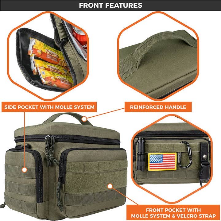 OPUX - Wholesale Lunch Bag/Box - Tactical Military Leakproof Lunch Box - 9 Cans / 18 Cans4
