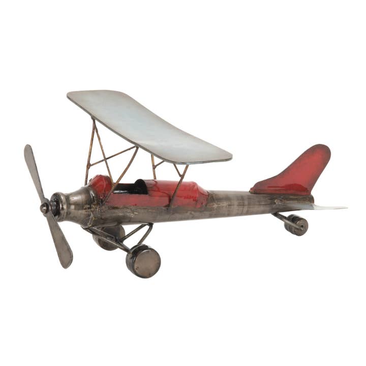 A-68387: AVIÃO DE METAL 14" L, 6" A por atacado de Import Corner