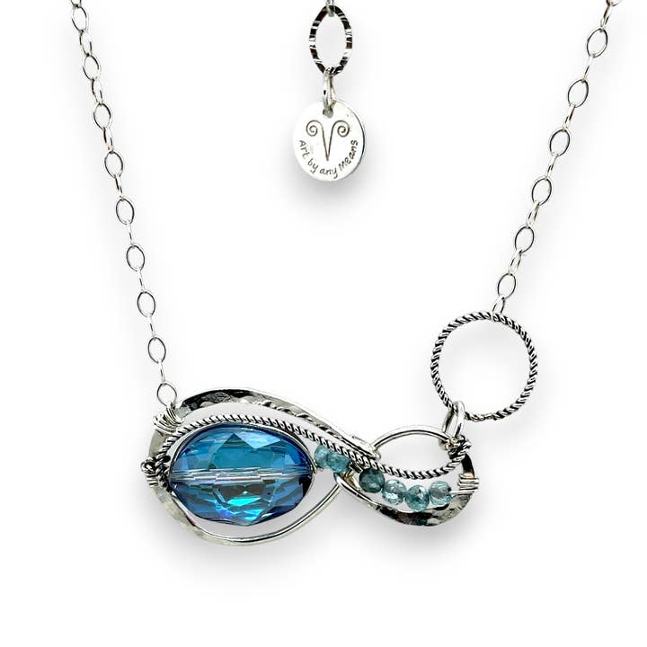 Art by any Means Jewelry - Wholesale Pendant/charm necklace - Crystal Infinity Necklace 82426N