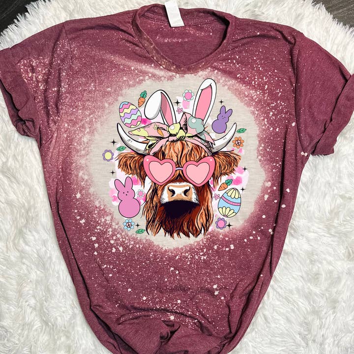 Bleached Easter Heifer Shirt for wholesale by RVL Designs