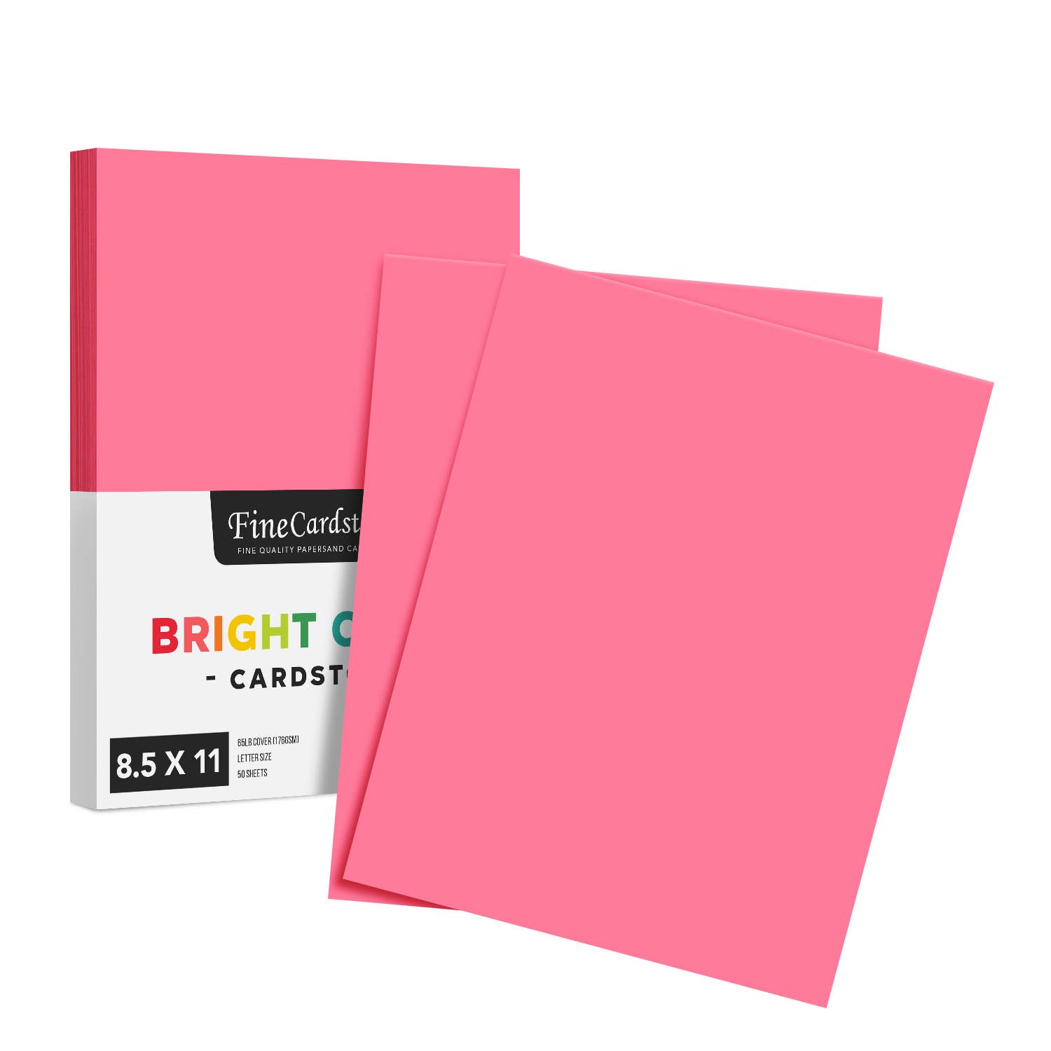 Fine Cardstock – wholesale Hantverkstillbehör – Ljus färg Cardstock papper - 65 lb täcka (176 GSM) - 50 Antal17