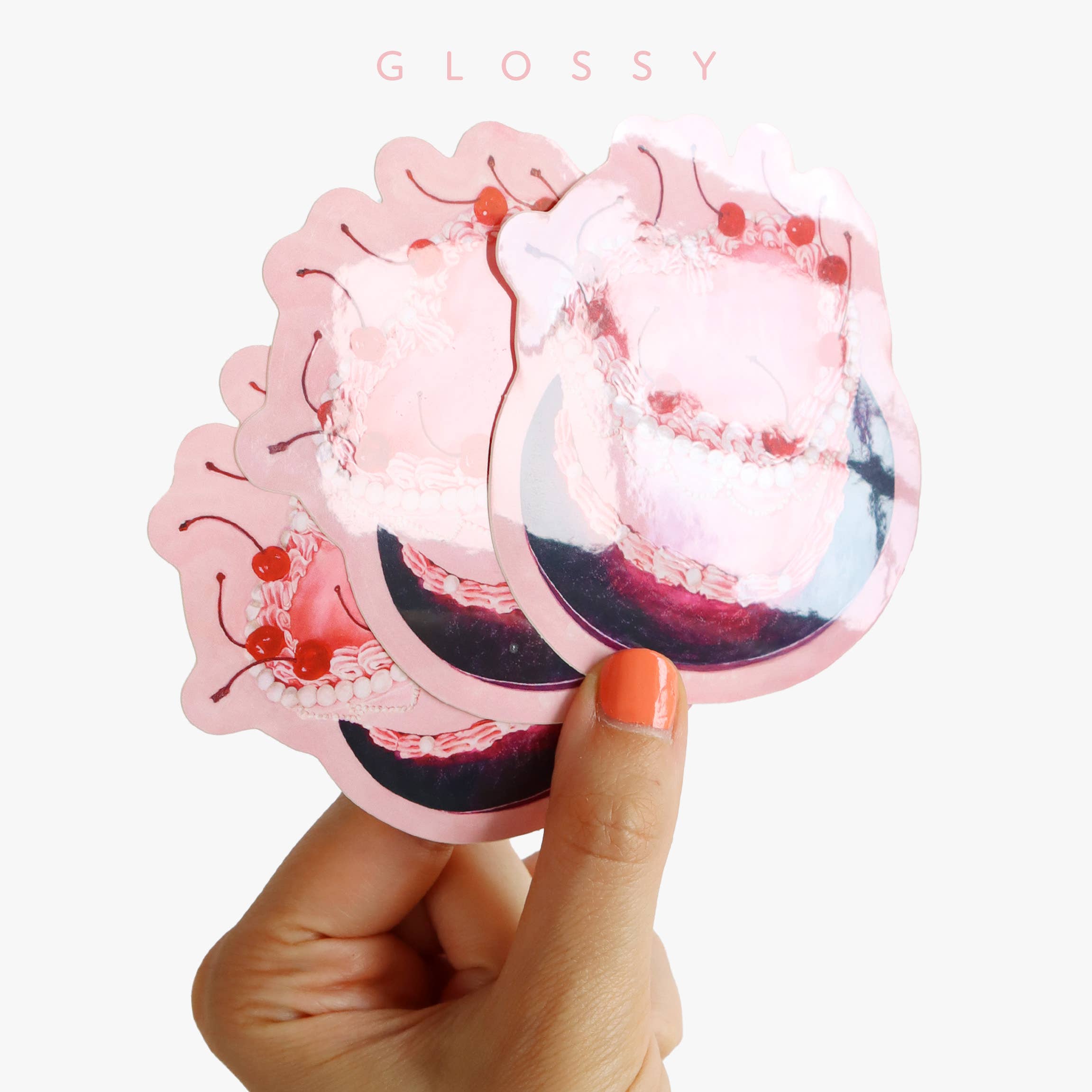 Julia Ockert - Wholesale Sticker - Pink Cake Vinyl Sticker2