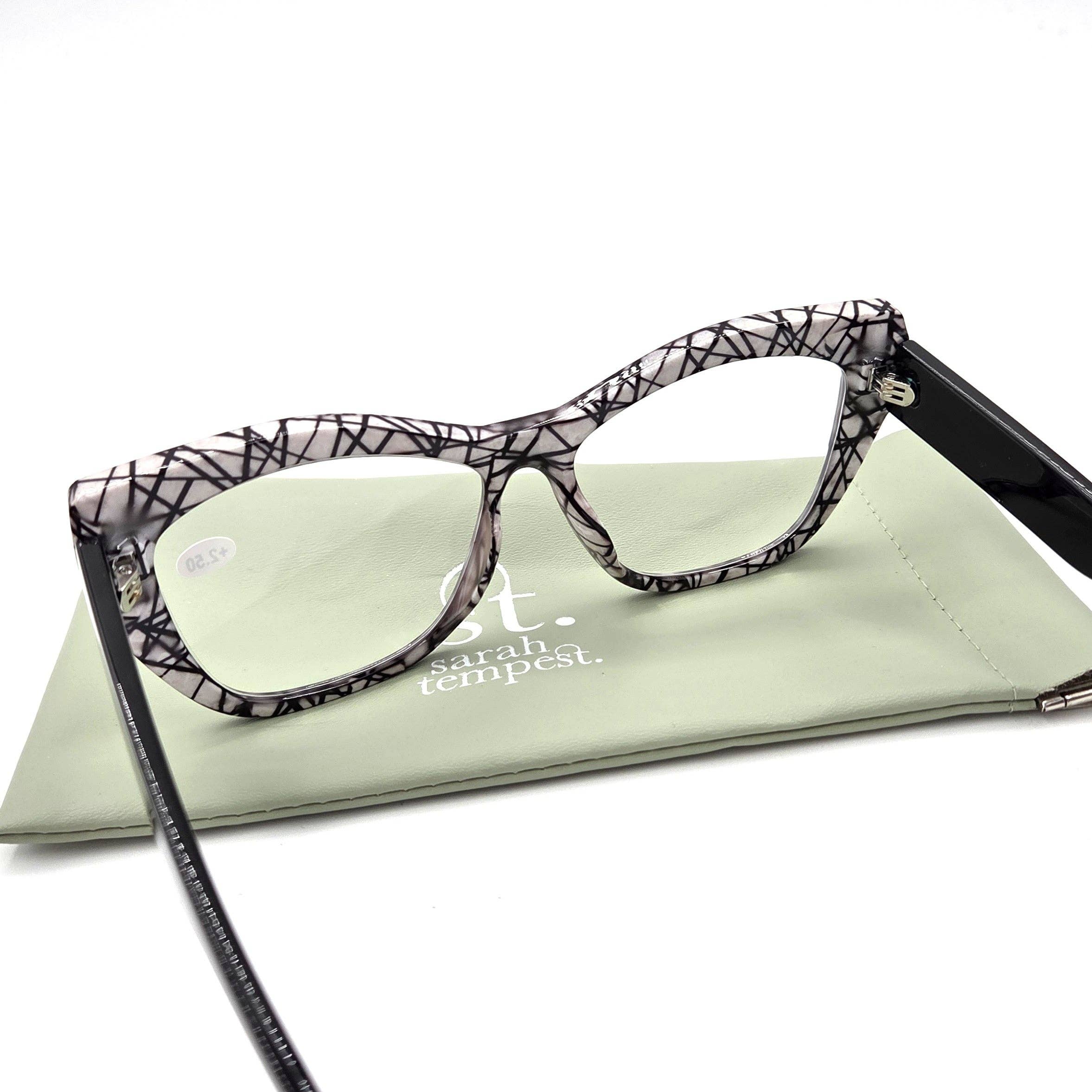 Tempest Designs – Óculos - Mulher por atacado – Óculos de leitura clássicos de 2 tons4