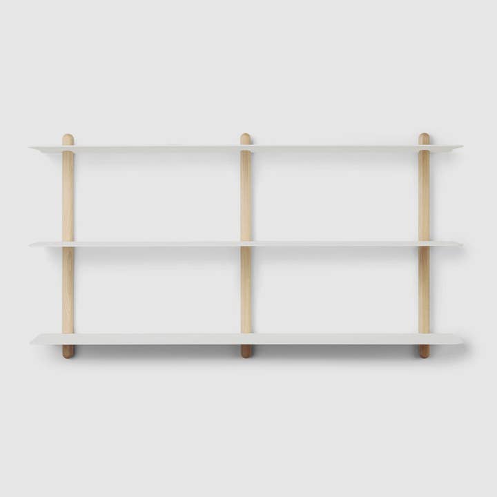 NIVO Shelf Large D - light oak/white for wholesale by Studio Nordhaven