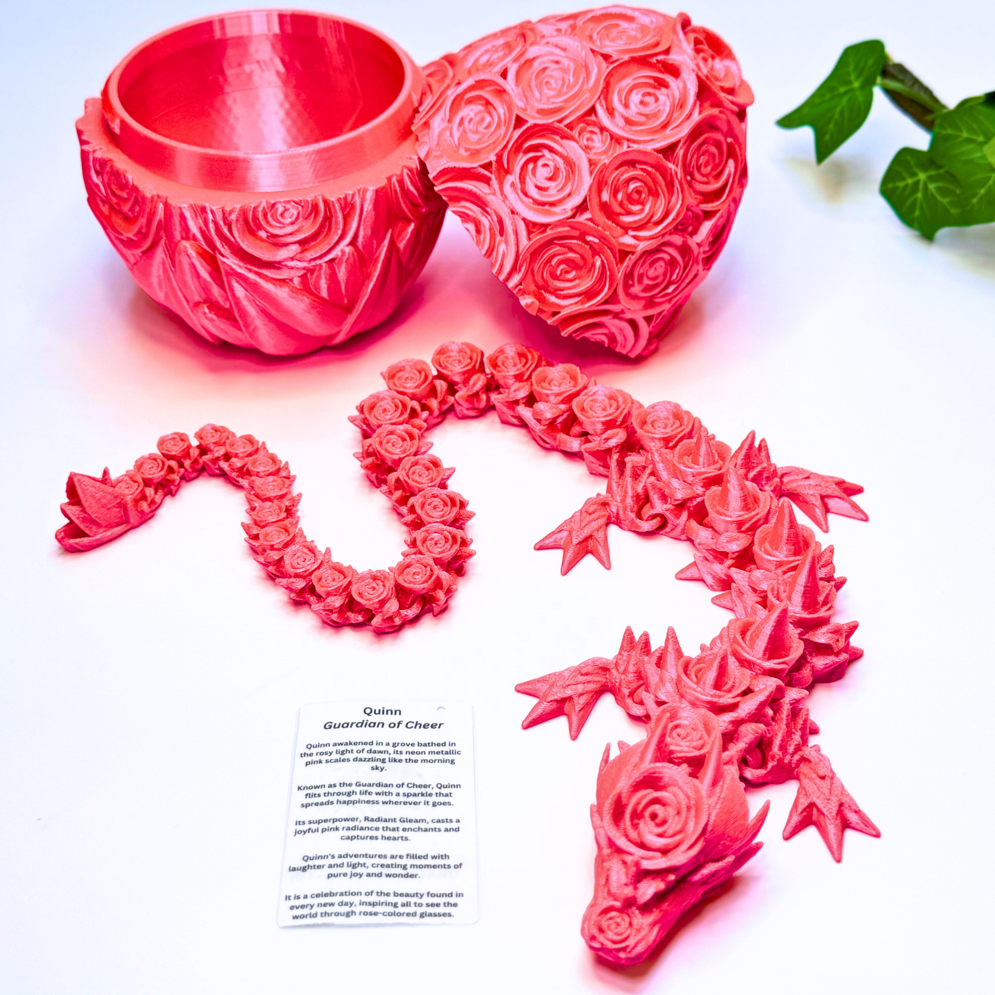 Dragon Fidgets - Vendita all'ingrosso Giocattolo fidget - Bambini - Drago rosa da 20 pollici e uovo di rosa da 6 pollici opzionale, giocattolo Fidget, decorazione11