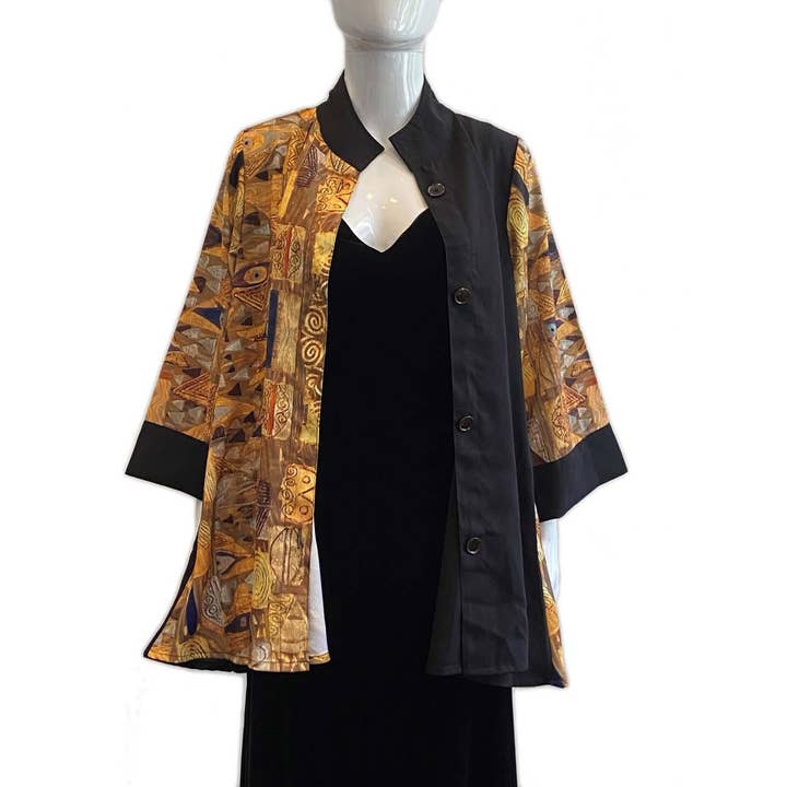 Breeke - Wholesale Tunic - Women's - Swing Top - Klimt Gold Dress