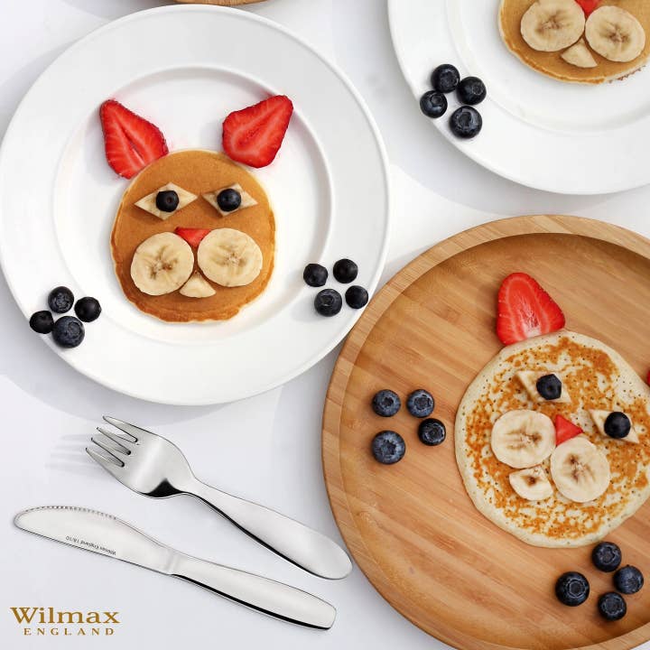 Wilmax Europe - Venta al por mayor Conjunto de cubiertos - Niños y bebés - Juego de cubiertos para niños en caja de regalo WL‑999901/4G