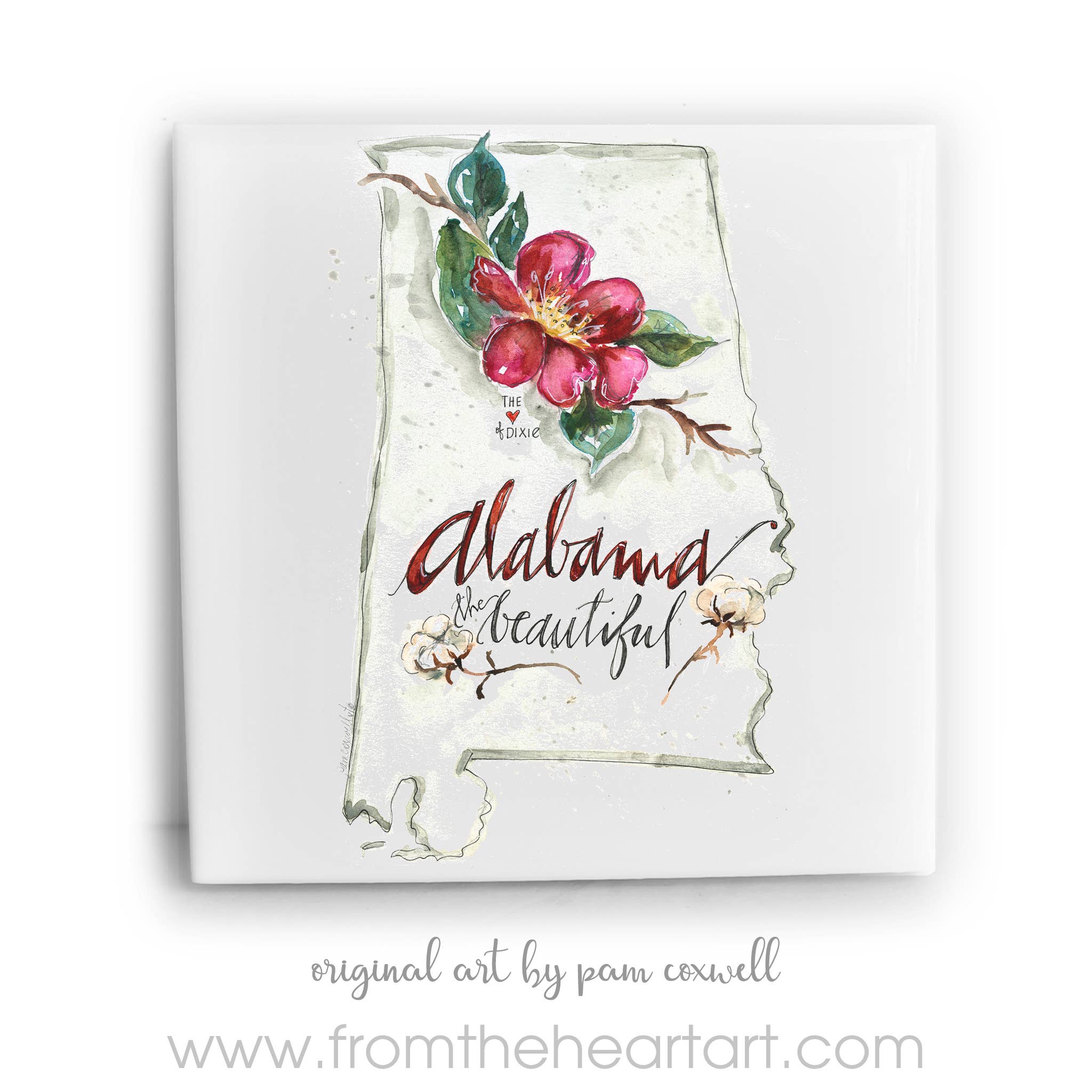 From The Heart Art - Wholesale Art Print - Alabama Ceramic Tile