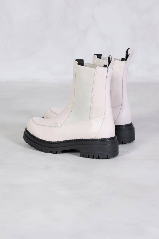 KMB Shoes – wholesale Chelseaboots – Dam – SOPHIA LATTE - Chelsea-ankelstövlar2