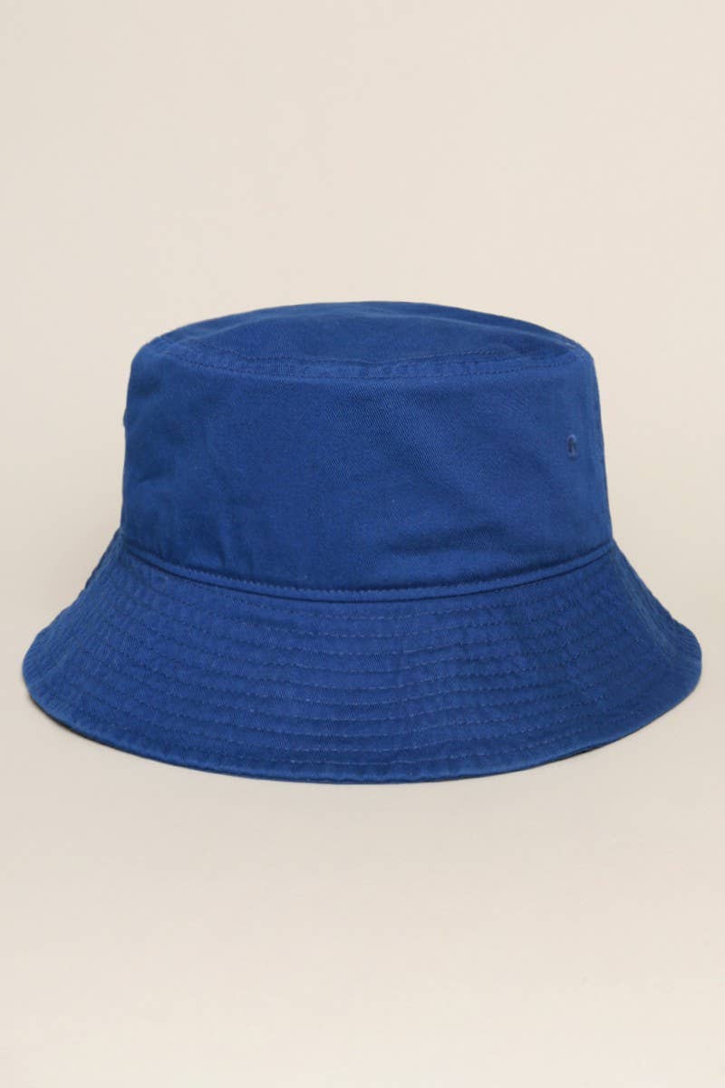 Fashion City - Wholesale Bucket Hat - Unisex - Solid Color Cotton Bucket Fisherman Hats14