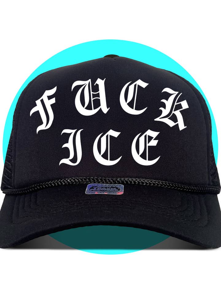 FUCK ICE Trucker Hat for wholesale by Trash Flowers Trucker Hats