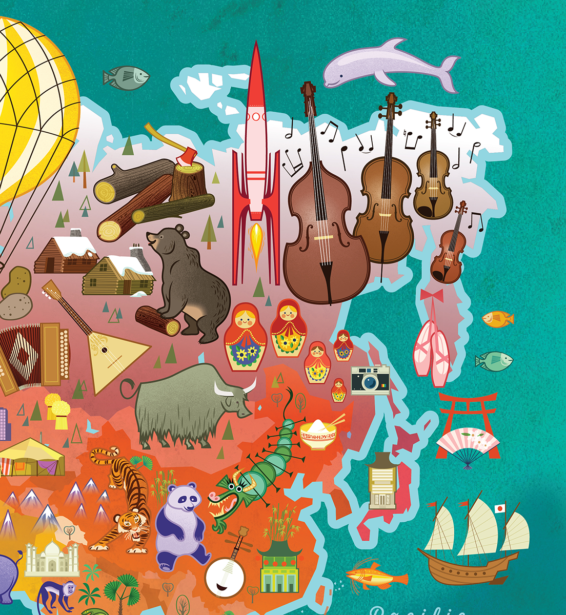 Blue Lobster Puzzles - Wholesale Puzzle - Kids - The World 100 Piece Puzzle4