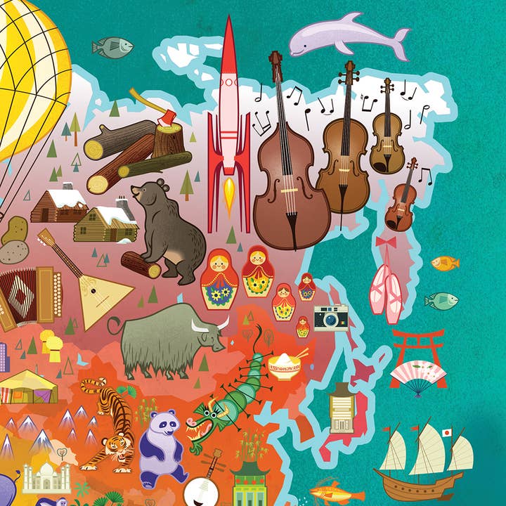 Blue Lobster Puzzles - Wholesale Puzzle - Kids - The World 100 Piece Puzzle4