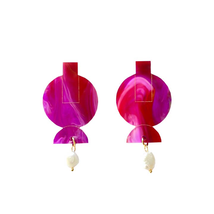 Acrylic örhängen TIKKA för wholesale av Charlie Loonie