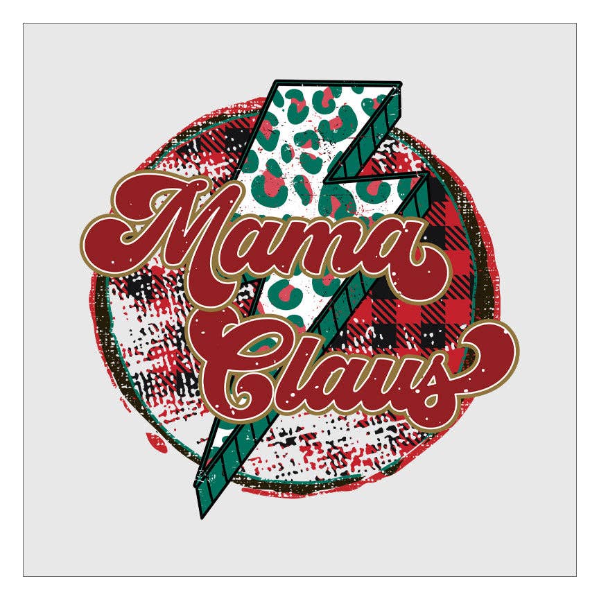 Flawless Transfers – Papel transfer para sublimação por atacado – Mama Claus - Relâmpago Transferência DTF0