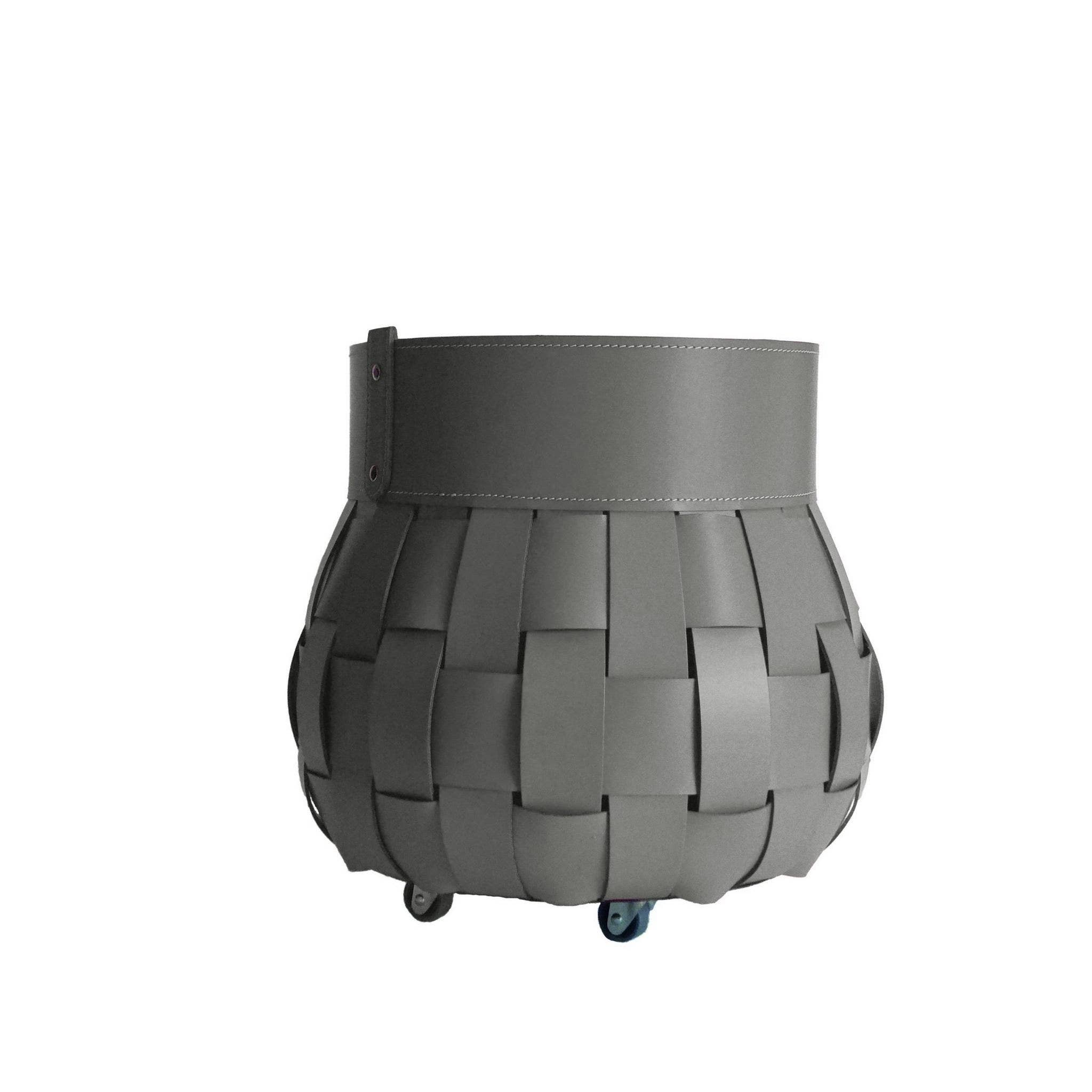 LIMAC Design - Wholesale Basket - TRECCIO braided leather log bag6