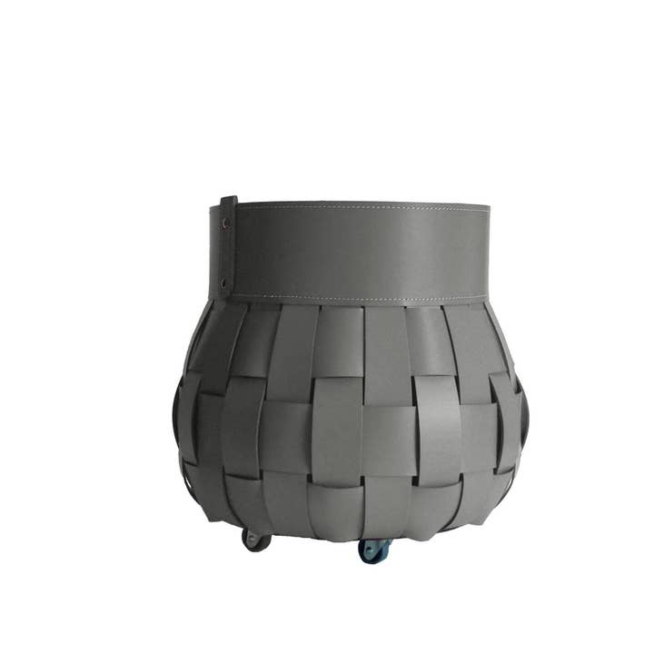 LIMAC Design - Wholesale Basket - TRECCIO braided leather log bag6