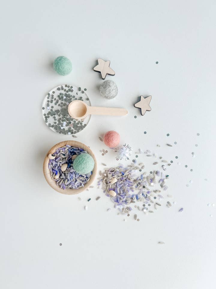 Sensory Kit – Outer Space – Pour + Play Jar for wholesale by Eye Spy Club